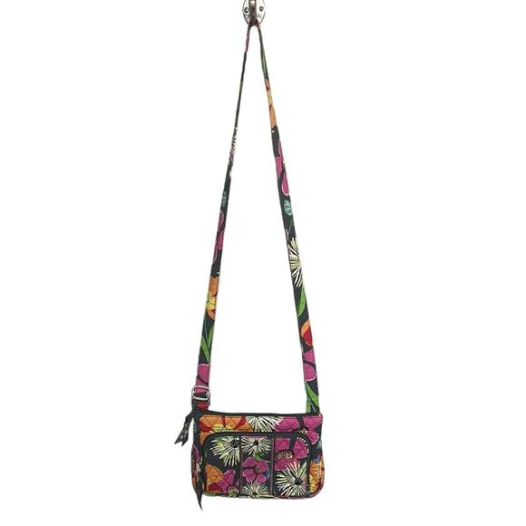 VERA BRADLEY Jazzy Blooms Quilted Crossbody Bag Purse Adjustable‎ Strap - Picture 3 of 11